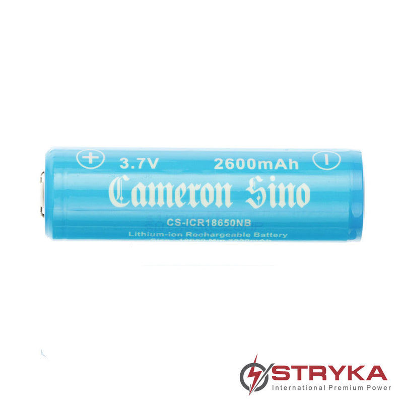 Cameron Sino ICR18650 3.7V 2600mAh Li-ion Battery With IC Pk1 Flat Top