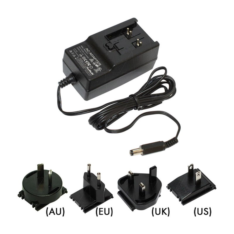 Universal Input AC to DC Power Supply 24VDC 1A (24W) Wall Mount Type