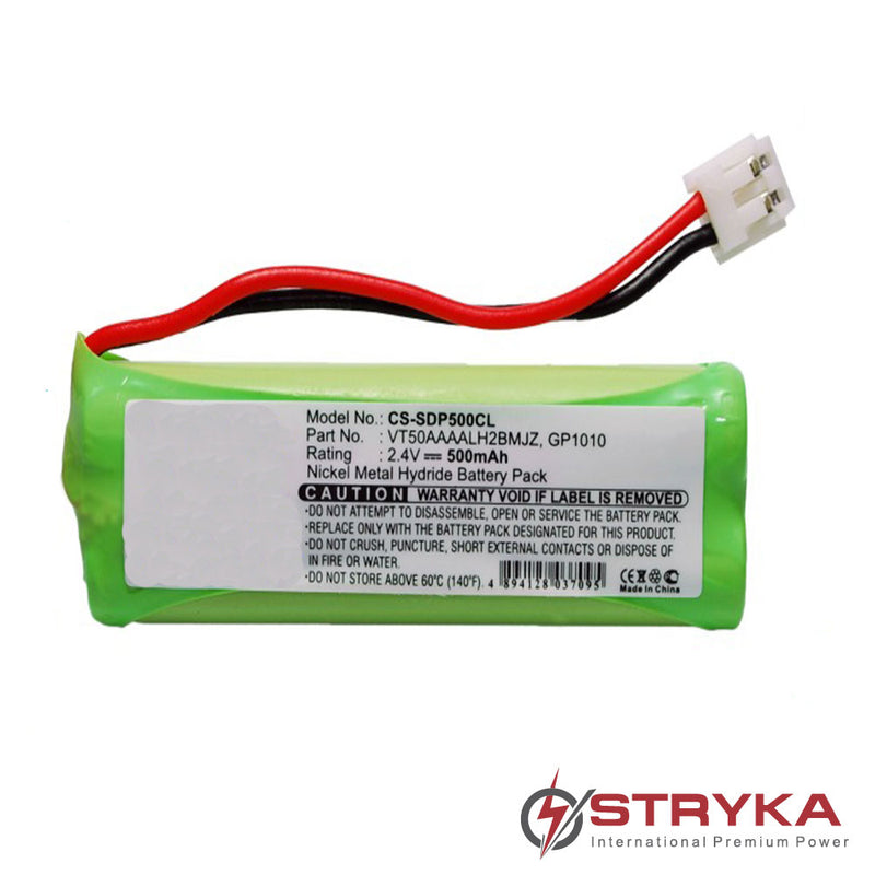 Stryka Battery to suit AUDIOLINE GP1010 2.4V 500mAh NiMH