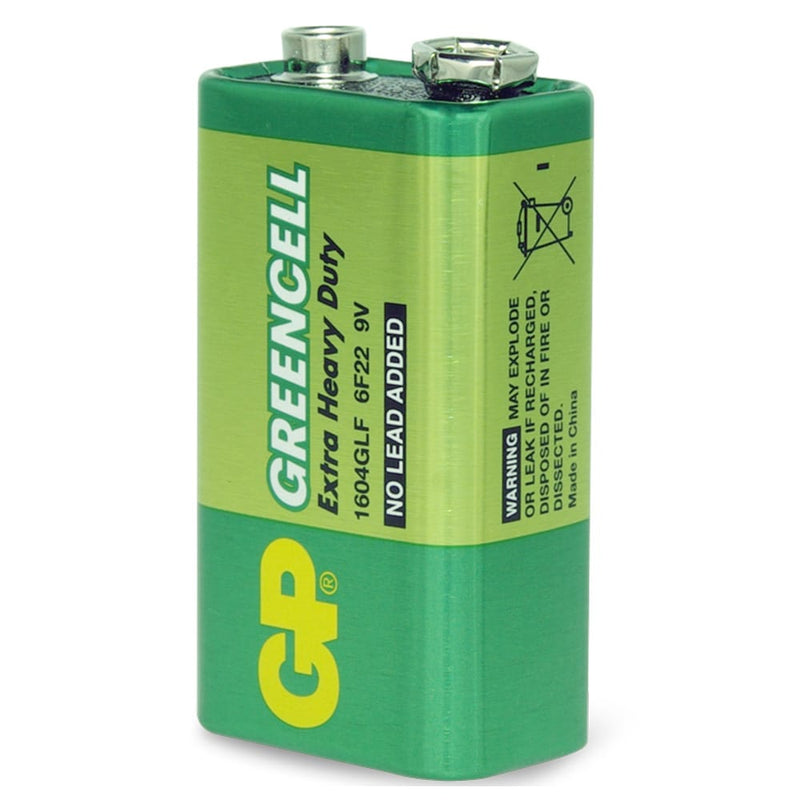 GP Greencell 9 Volt Extra Heavy Duty Battery Bulk Box of 500