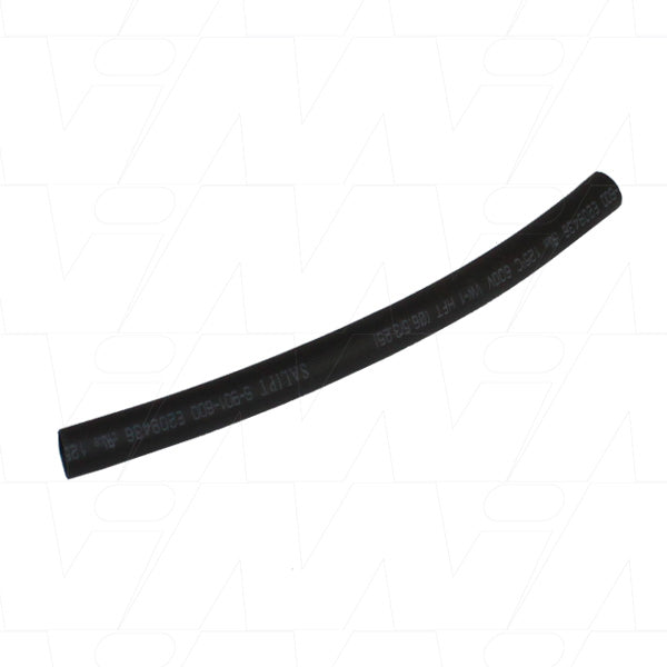 Polyolefin Black Heatshrink 6.35mm diameter (12mm LFS) 2:1 Shrink Ratio