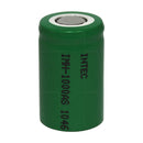 IMH-1000AS 2/3A size 1000mAh industrial grade NiMH cylindrical battery cell.