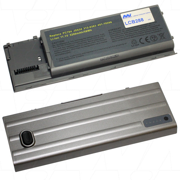 11.1V 58Wh / 5200mAh LiIon Laptop battery suit. for Dell