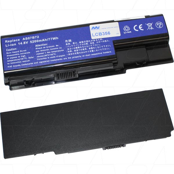 14.8V 77Wh / 5200mAh LiIon Laptop battery suit. for Acer