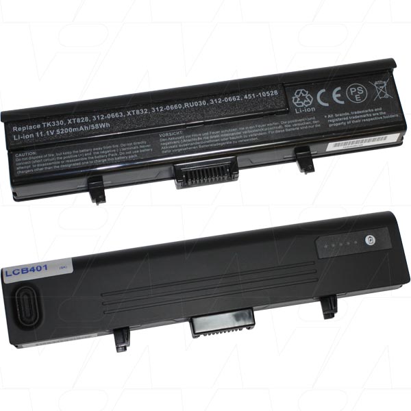 11.1V 58Wh / 5200mAh LiIon Laptop battery suit. for Dell