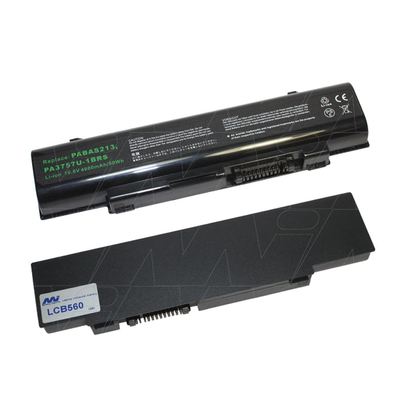 10.8V 50Wh - 4600mAh LiIon Laptop battery suit. for Toshiba