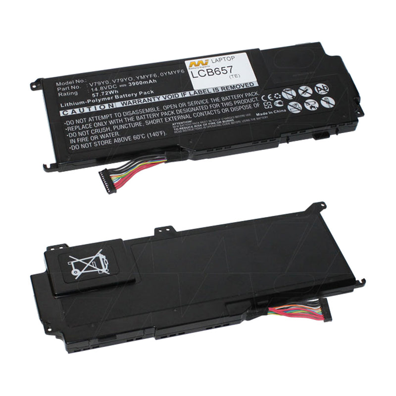 14.8V 57.72Wh - 3900mAh LiIon Tablet Battery