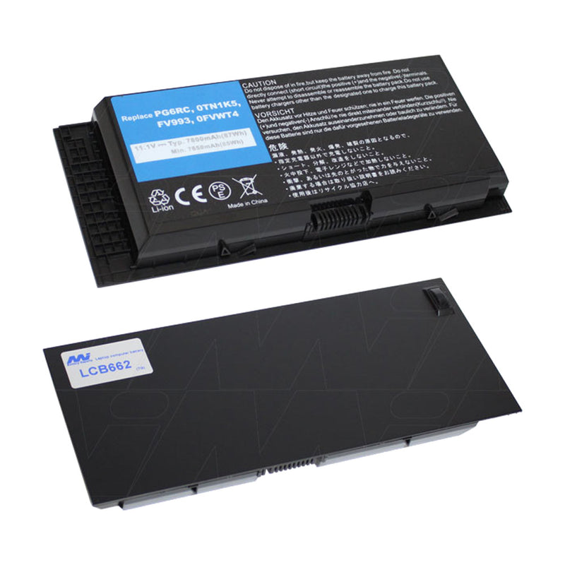 11.1V 86.58Wh - 7800mAh LiIon Laptop Battery