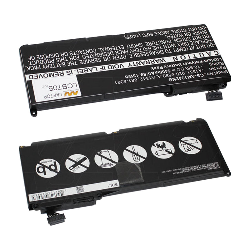 10.95V 59.13Wh - 5400mAh LiPo Laptop Battery