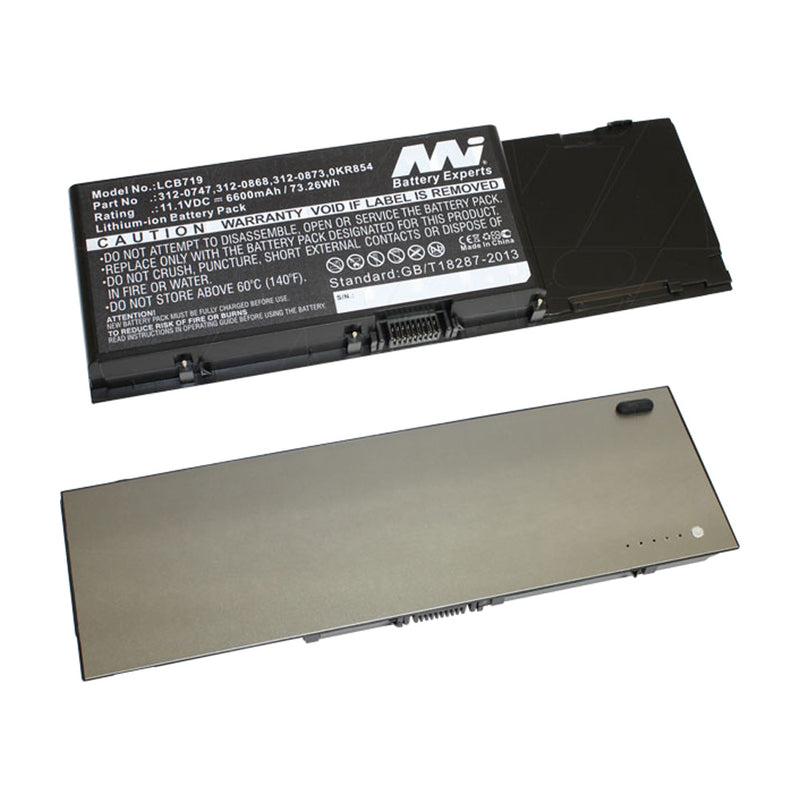 11.1V 73.26Wh - 6600mAh LiIon Laptop Battery