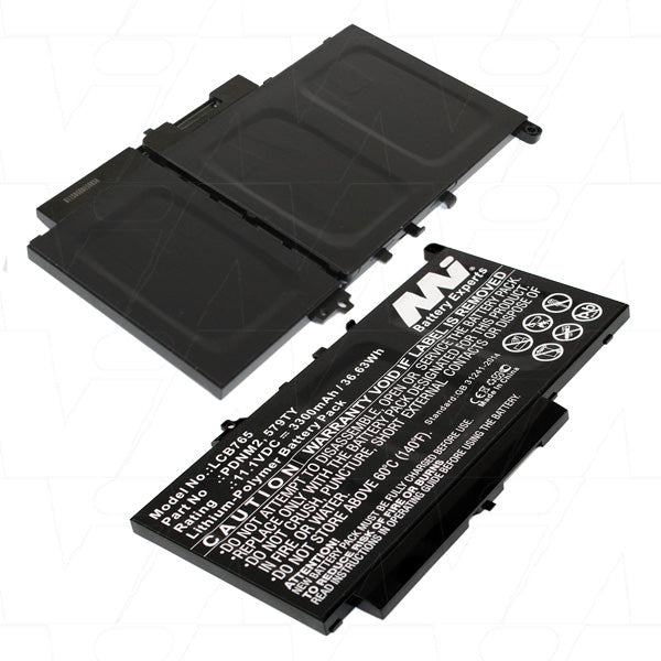 Laptop Battery suitable for Dell Lithium Ion Polymer 11.1V 3.3Ah LCB765