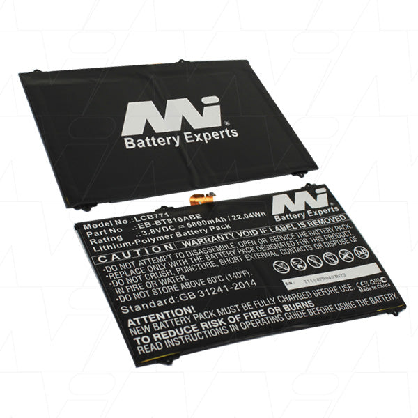 Laptop Battery suitable for Samsung Lithium Ion Polymer 3.8V 5.8Ah LCB771