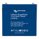 12V 60Ah LiFePO4 SuperPack Rechargeable Battery with Integrated BMS and Safety Switch BAT512060705