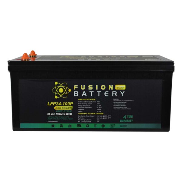 Fusion Lithium Pulse 24V Deep Cycle Battery LFP24-100P