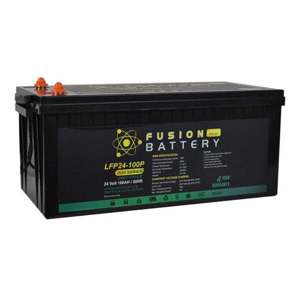 Fusion Lithium Pulse 24V Deep Cycle Battery LFP24-100P