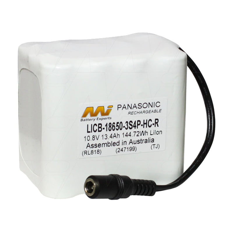 10.8V 13.4Ah High Capacity LiIon Battery with CE180 2.1mm DC Jack