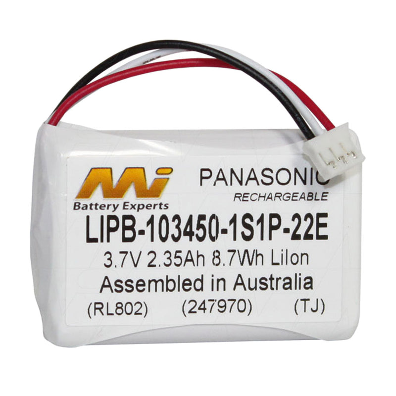 3.6V 2.35Ah High Capacity LiIon Battery with CE022E JST PHR-3 Connector