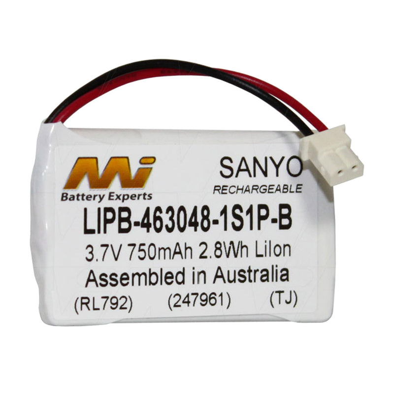 3.7V 750mAh High Capacity LiIon Battery with CE-B Molex 5264-2 Connector