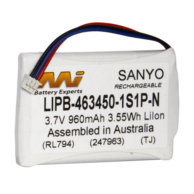 3.7V 960mAh High Capacity LiIon Battery with CE-N Molex 51021-0300 Connector