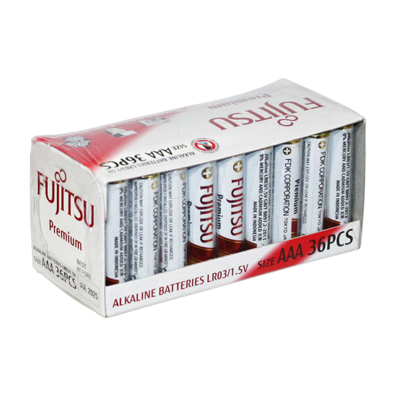 Fujitsu Premium Power LR03 AAA Size Alkaline Battery (36 pack)