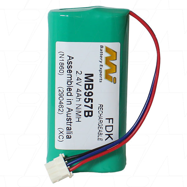 Baby Monitor battery suitable for Nickel Metal Hydride (NiMH) 2.4V 4Ah MB957B