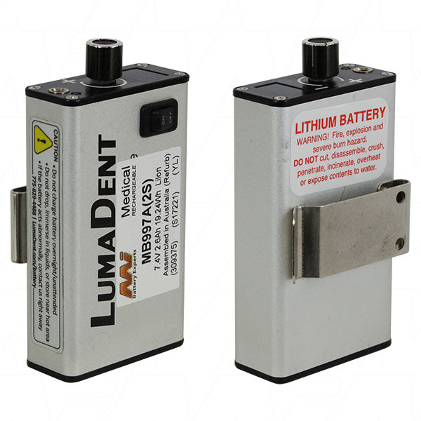 Medical Battery suitable for LumaDent ProLUX LED Headlight System (Refurbishment)