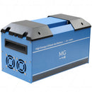 25.2V 100Ah 2520Wh HE Series LiIon NMC Battery + M12 Connector - Metal Enclosure - Series Up to Sixteen (16) Modules