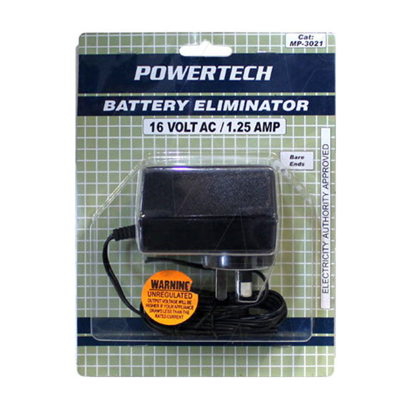 Power Supply 240VAC to 16VAC 1.25A UNREGULATED
