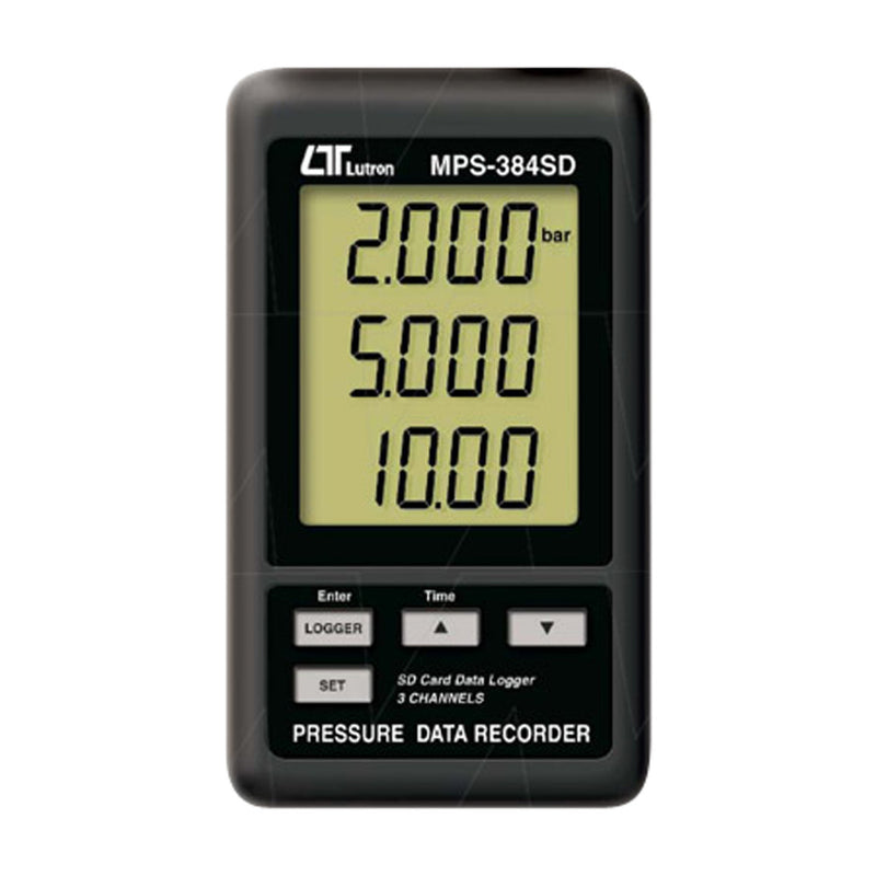 MPS384SD 3 Channel Pressure Data Recorder. SD Card memory