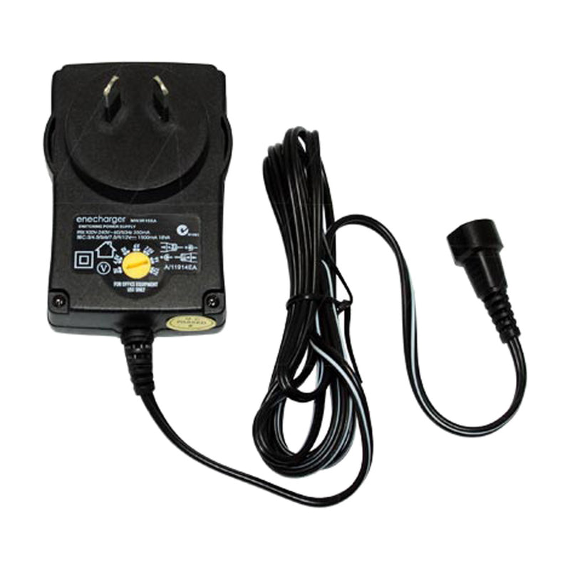 Enecharger 18W Power Supply 100-240VAC Input to Output 3-4.5-5-6- 7.5-9-12V DC at 1.5A