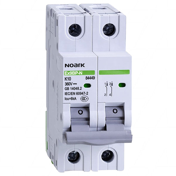 N84449 MCB EX9BP-N 10A 360V 2 Pole DC Circuit Breaker