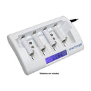 Universal Smart LCD Battery Charger for AAA, AA, C, D & 9V NiMH Cells. Input 240VAC or 12VDC.