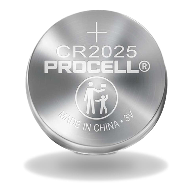 PROCELL CR2025 3V Lithium Coin Battery Bulk Strip of 5