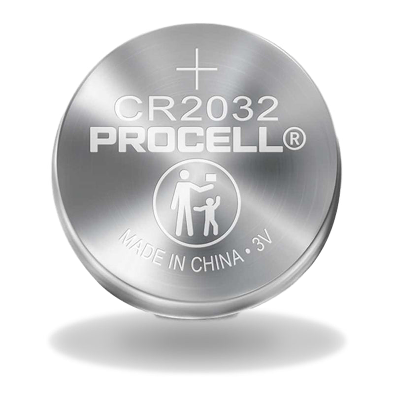 PROCELL CR2032 3V Lithium Coin Battery Bulk Strip of 5