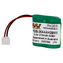 2.4V 210mAh NiMH Pager battery