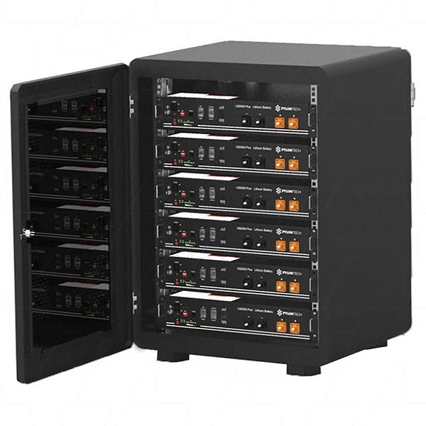 Black IP20 Cabinet Rack for up to 6 x US2000 or 4 x US3000 or UP2500 S