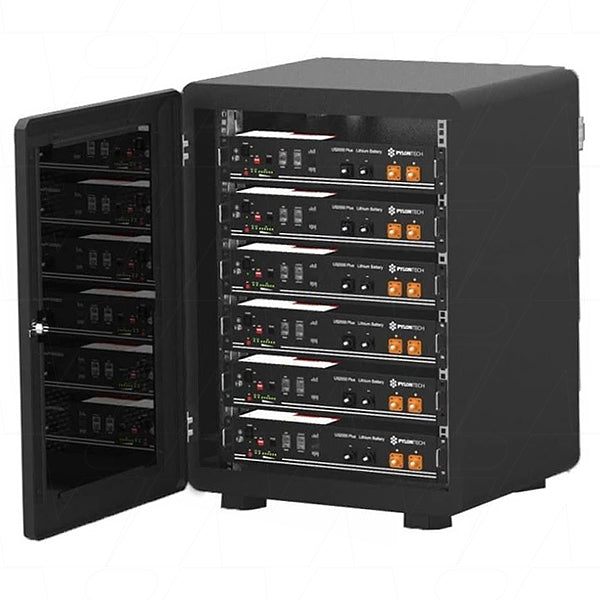 Black IP20 Cabinet Rack for up to 6 x US2000 or 4 x US3000 or UP2500 Series 19" Units
