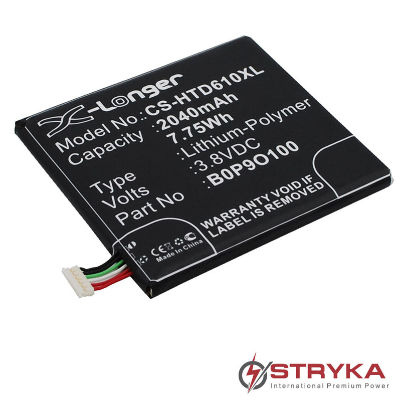 Stryka Battery to suit HTC Desire 610 3.8V 2040mAh Li-Pol