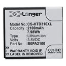 Battery to suit HTC Desire D310 3.8V 2100mAh Li-ion
