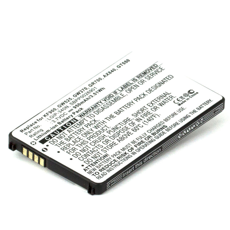LG KF900; KF900; PRADA II 3.7V 950mAh Li-ion