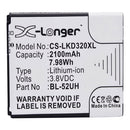 LG 3.8V 2100mAh Li-ion
