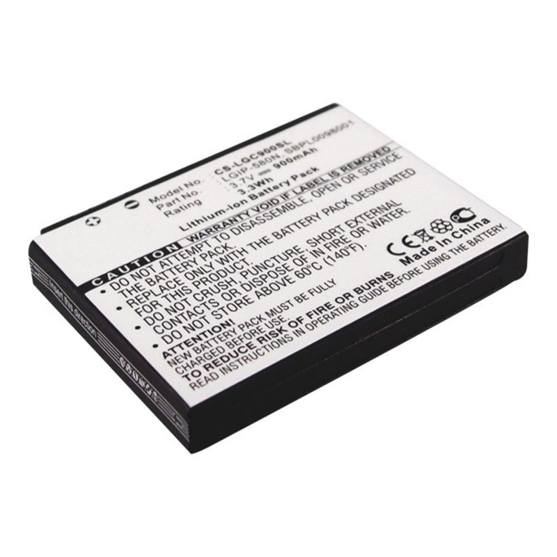 Battery to suit LG LGIP-580N 3.7V 900mAh Li-ion