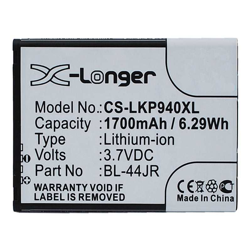 Battery To Suit LG BL-44JR 3.7V 1700mAh Li-ion