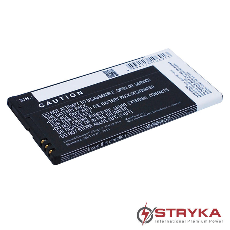 Stryka Battery to suit Microsoft Lumia 640XL 3.8V 3000mAh Li-ion