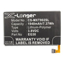 Battery to suit MOTOROLA XT905 3.8V 1940mAh Li-Pol