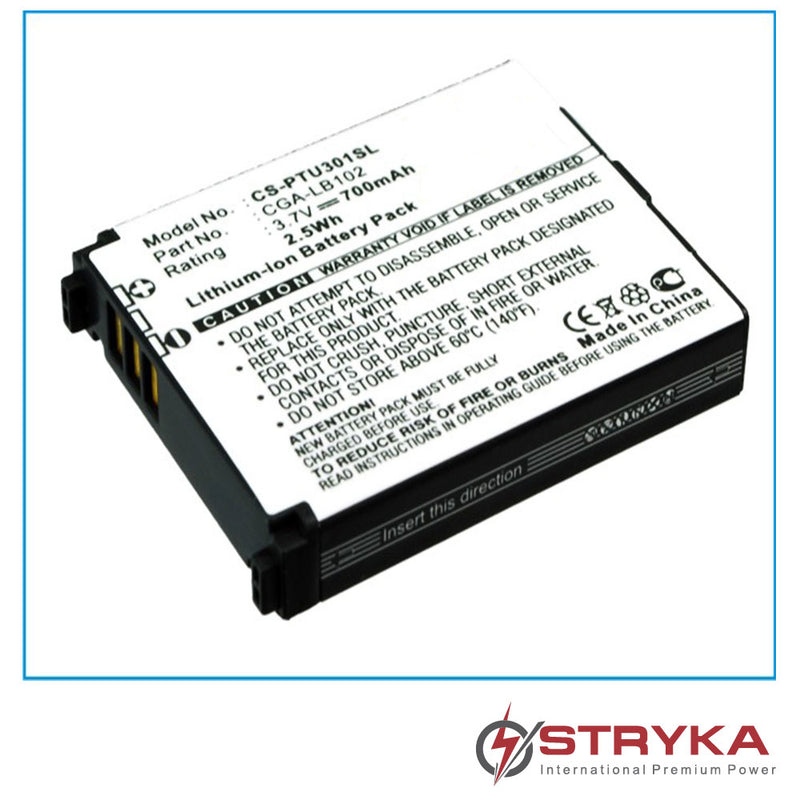 Stryka Battery to Suit PANASONIC CGA-LB102 3.7V 700mAh Li-ion