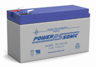 Power-Sonic PS 12 volt 7 ah F2