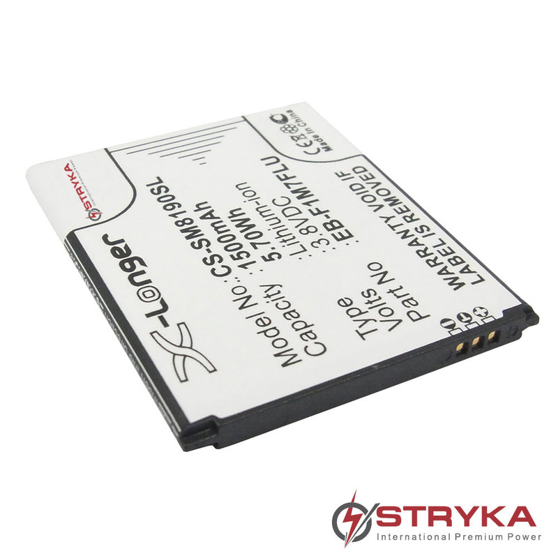 Stryka mobile phone battery for SAMSUNG Galaxy S3 Mini (3 contacts) 3.8V 1500mAh Li-ion