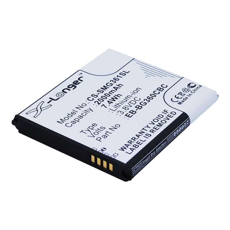 Battery to suit SAMSUNG Galaxy Core Prime 3.8V 2000mAh Li-ion