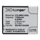 Battery to suit SAMSUNG Galaxy Young 2 3.7V 1300mAh Li-ion